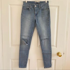 LEVI’S 710 Super Skinny Ripped Jeans